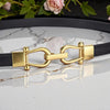 Vintage Minimalist Cowhide Leather Belt: Adjustable Genuine Leather Waist Strap for Blazers and Dresses