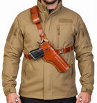 Premium Leather Chest Holster For Desert Eagle