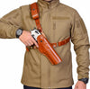 Premium Leather Chest Holster For Desert Eagle