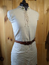 Handmade Full Grain, Cow Leather Belt: Customizable Buckle & Length, USA Made, 1" Wide