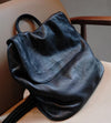 Genuine Leather Women Backpack: Handmade Large Size, Minimalist Pattern