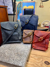 Leather Crossbody Bag, Handmade Heritage Bison Satchel, Full Grain Leather, Made in USA