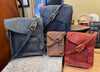 Leather Crossbody Bag, Handmade Heritage Bison Satchel, Full Grain Leather, Made in USA