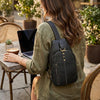 Full Grain Leather Sling Bag – Vintage Crossbody Backpack, Unisex Travel Shoulder Bag