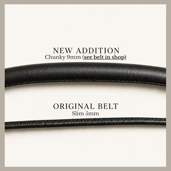 Genuine Leather Rope Belt – Handcrafted Double Wrap | Custom Length & Color