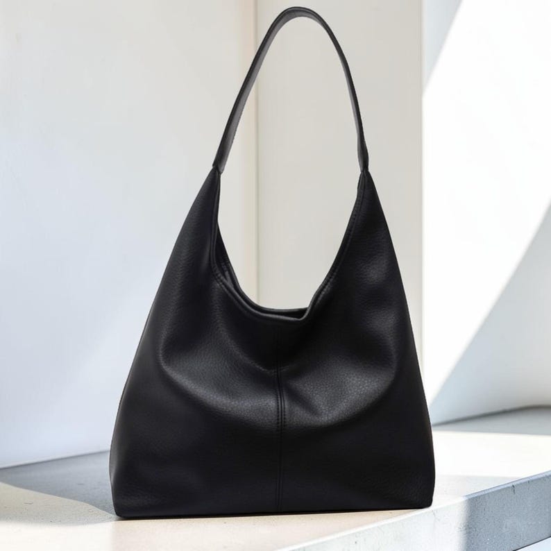 Women’s Leather Hand Bag | Leather Shoulder Tote Purse | Trendy Commuter Large Capacity Handbag | Casual Everyday Fashion Bag For Women