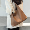 Women’s Leather Hand Bag | Leather Shoulder Tote Purse | Trendy Commuter Large Capacity Handbag | Casual Everyday Fashion Bag For Women
