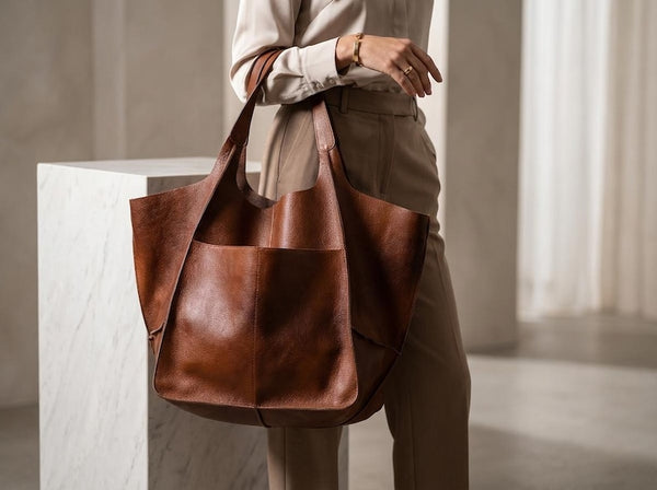 Leather Hobo Tote Bag, Oversized Tote Bag, Shopping Tote, Leather Carryall Bag, Shoulder Tote Bag, Large Hobo Bag, Leather Shopping Bag