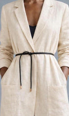 Genuine Leather Rope Belt – Handcrafted Double Wrap | Custom Length & Color