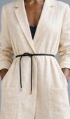 Genuine Leather Rope Belt – Handcrafted Double Wrap | Custom Length & Color