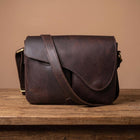 Personalized Handmade Buffalo Leather Crossbody Bag | Top Grain Leather Messenger Purse | Vintage Shoulder Satchel Gift for Women Men | HLC