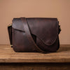 Personalized Handmade Buffalo Leather Crossbody Bag | Top Grain Leather Messenger Purse | Vintage Shoulder Satchel Gift for Women Men | HLC
