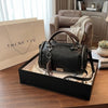 Vintage Style Barrel Crossbody Bag with Tassel Detail – Casual Leather Handbag for Women, Rustic Shoulder Purse, Everyday Tote Timeless Gift