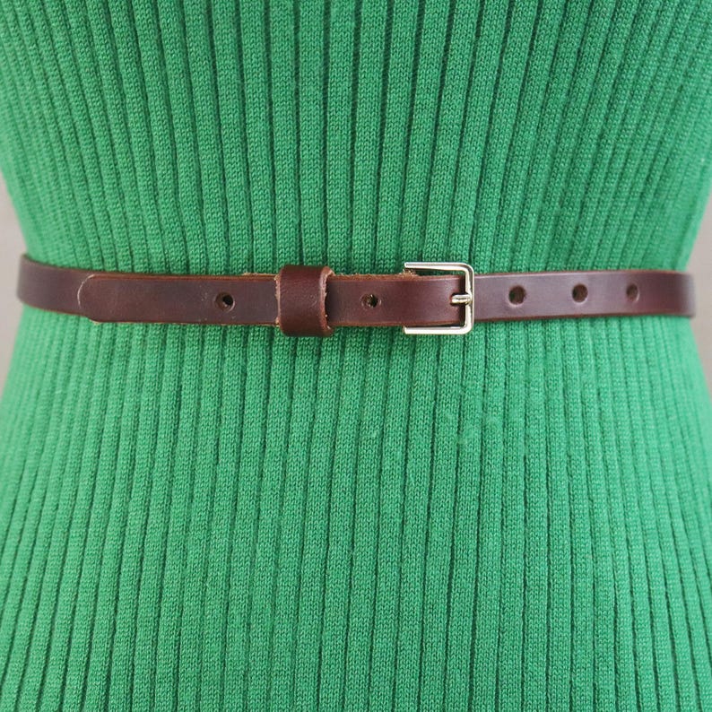 Thin Belts For Dresses Leather Skinny Belt