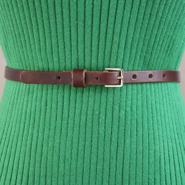 Thin Belts For Dresses Leather Skinny Belt