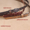 Thin Belts For Dresses Leather Skinny Belt