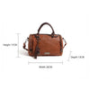 Vintage Style Barrel Crossbody Bag with Tassel Detail – Casual Leather Handbag for Women, Rustic Shoulder Purse, Everyday Tote Timeless Gift