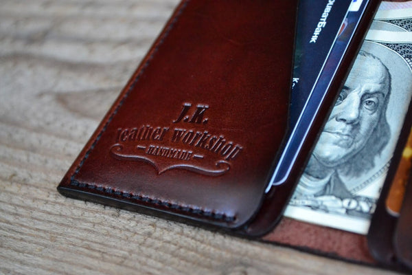 Personalized Mens Leather Wallets Leather Card Holder Gift for him Men's Leather Wallet Men's Father's day Gift for Men Leather Cardwallet