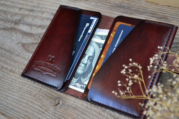 Personalized Mens Leather Wallets Leather Card Holder Gift for him Men's Leather Wallet Men's Father's day Gift for Men Leather Cardwallet