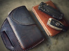 Handmade Leather iPhone Belt Holster: Embossed Design
