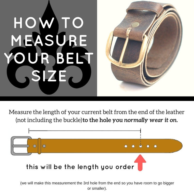 Plain Leather Belt - Distressed Leather Belt with Brass Hardware - Simple Rugged Men Gift for Guys