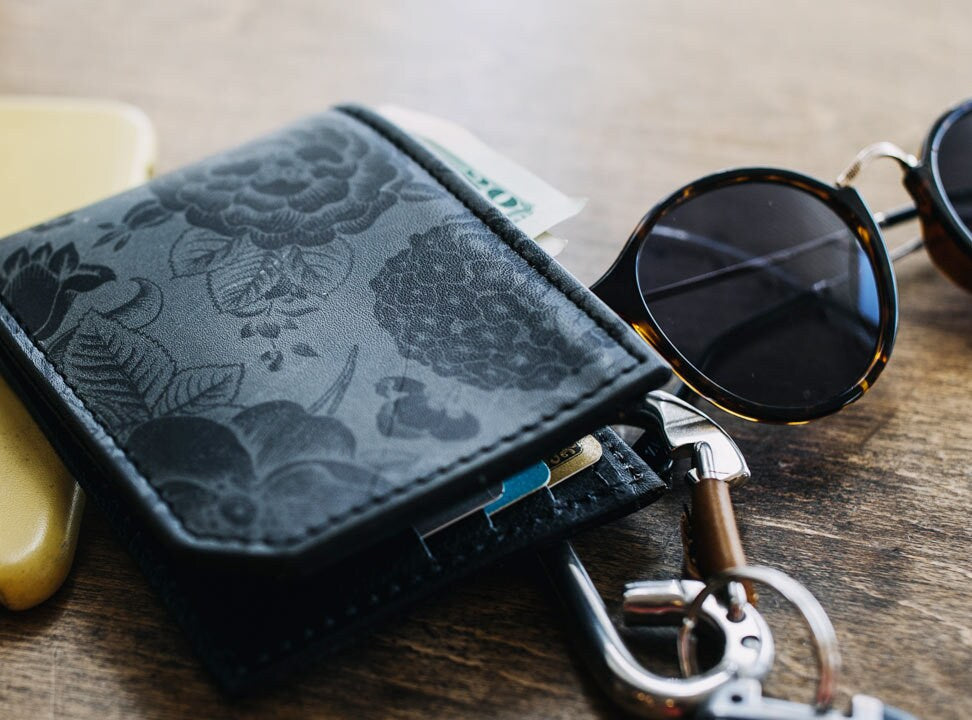 Death Star - Handmade Leather Bifold Wallet