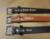 Stitched Traditional Buckle Handmade Leather Belt, 100% Full Grain Genuine Leather, Non-Layered, English Bridle Leather, Leather Belt Men