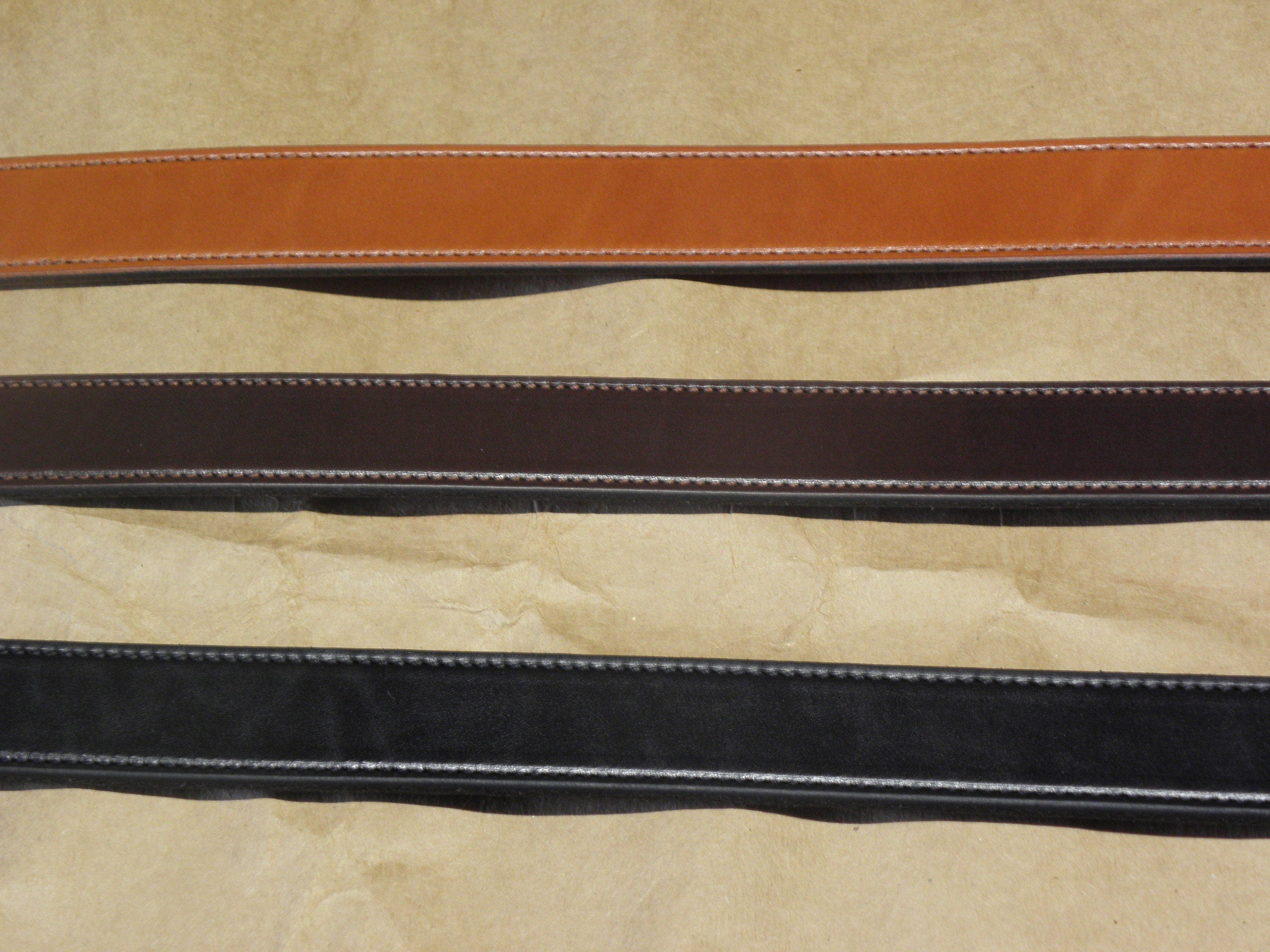 Stitched Traditional Buckle Handmade Leather Belt, 100% Full Grain Genuine Leather, Non-Layered, English Bridle Leather, Leather Belt Men