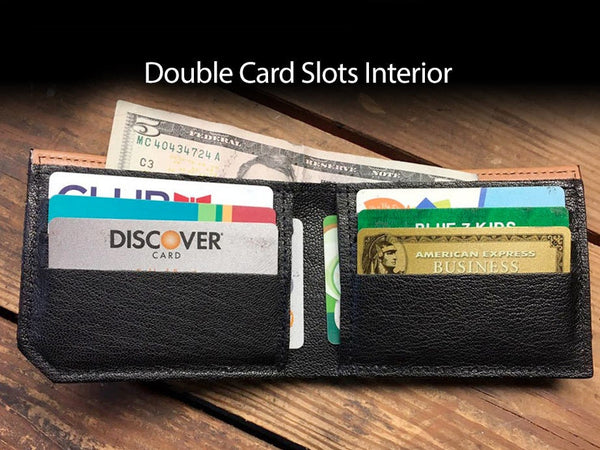 Death Star - Handmade Leather Bifold Wallet