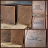 Leather Wallet XLarge Bilfold : Rustic Oiled-Tanned, Extra Card Space Personalized