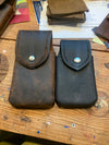 Handmade Leather Phone Case, Belt Holster, Buffalo Full Grain Leather, Made in USA