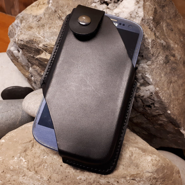 Phone leather holster, smartphone custom belt case, engraved cell phone holster, iPhone Belt Holder, Samsung phone holster, Belt phone case