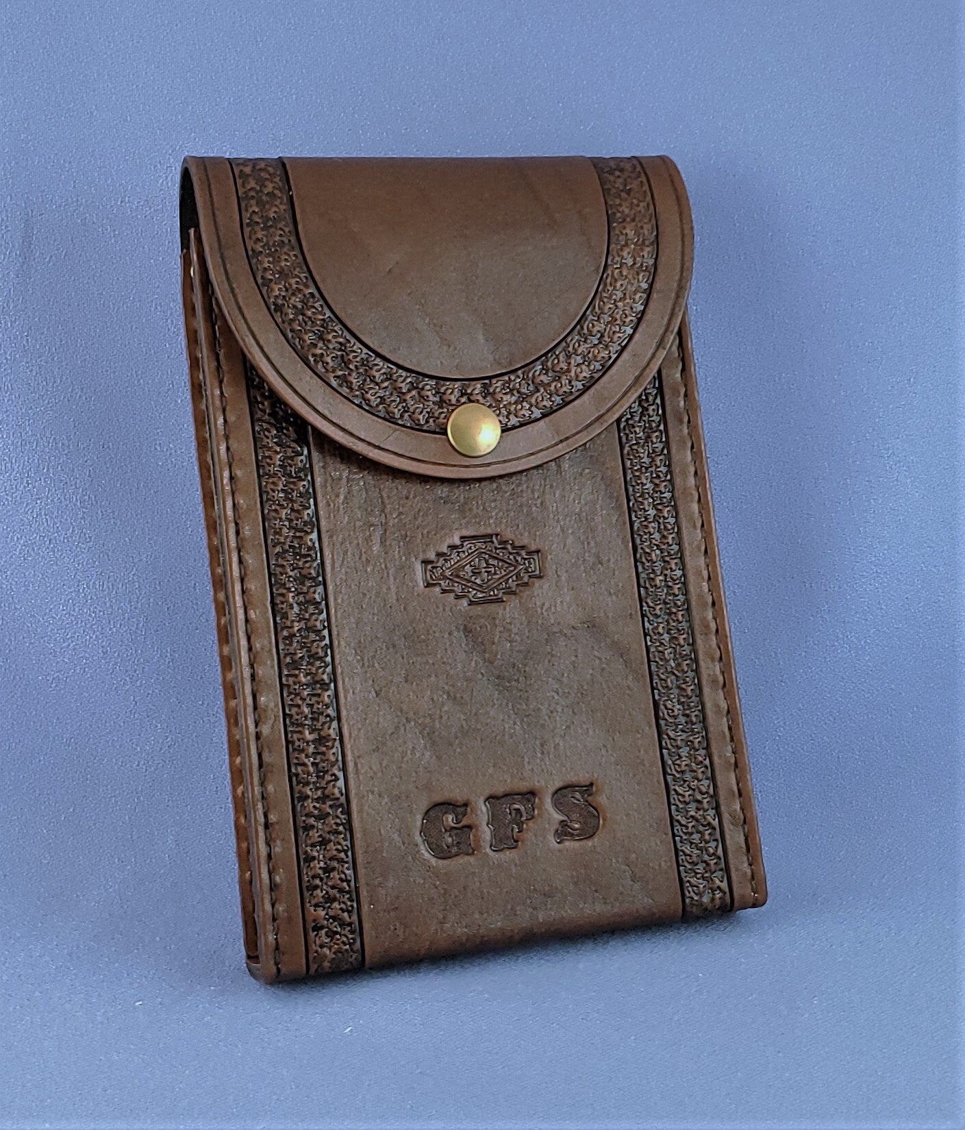 Hand Carved Leather Cell Phone Holster: Custom Fit, Personalized