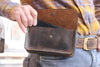 leather cell phone holsters, iphone 17 pro holster, smart phone case for belt, handstitched custom phone holster, s25 ultra belt holder case