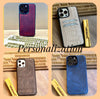 Custom Tumbled Phone Case, Tan Phone Cover, iPhone 14, 13, 12, 11, Pro Max / Plus Case, Snap on Full Cover, Luxury Leather Phone Cover
