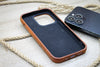 Custom Tumbled Phone Case, Tan Phone Cover, iPhone 14, 13, 12, 11, Pro Max / Plus Case, Snap on Full Cover, Luxury Leather Phone Cover
