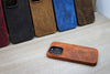 Custom Tumbled Phone Case, Tan Phone Cover, iPhone 14, 13, 12, 11, Pro Max / Plus Case, Snap on Full Cover, Luxury Leather Phone Cover
