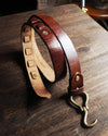 Handmade Vintage Mens Leather Belt,Vintage Handmade brass hook Trooper Leather Belt,Gifts for Him,Distressed Belt