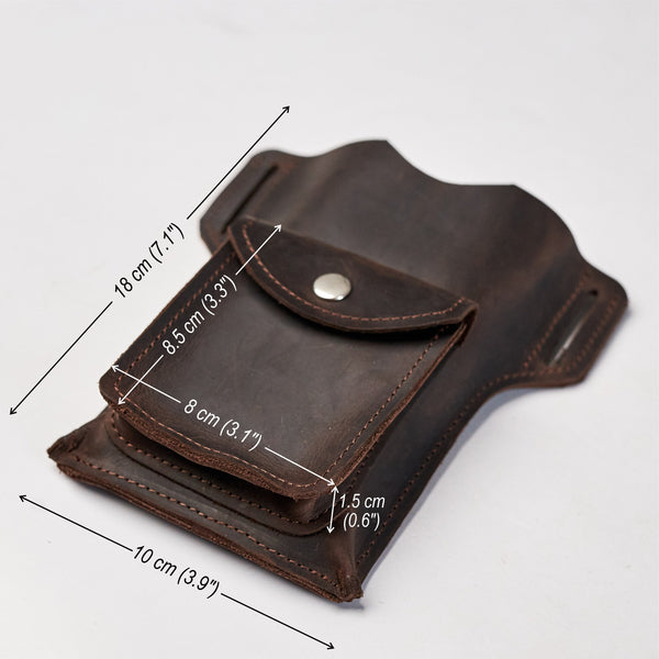 Engraved leather belt phone case, Leather belt phone pouch, Cell phone belt holder, Phone belt case, Phone holsters, Leather belt wallet