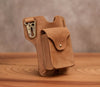 Personalized Full Grain Leather Cell Phone Holster, Men's Belt Case