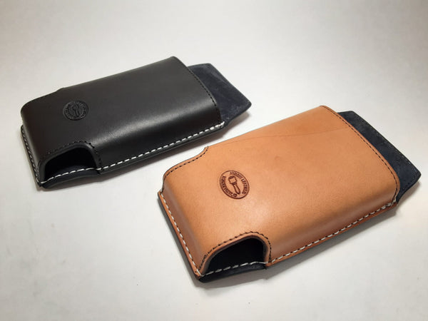 Leather Custom Phone Case No Lid/Slip Design Belt Holster Iphone Samsung