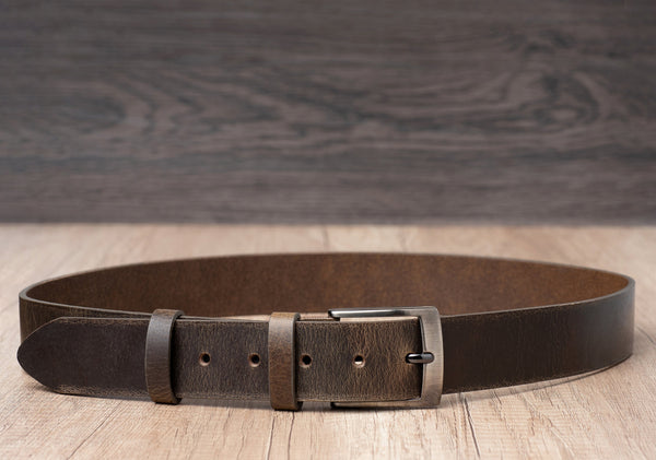 Handmade Full Grain Leather Belt – Men’s Casual Accessory