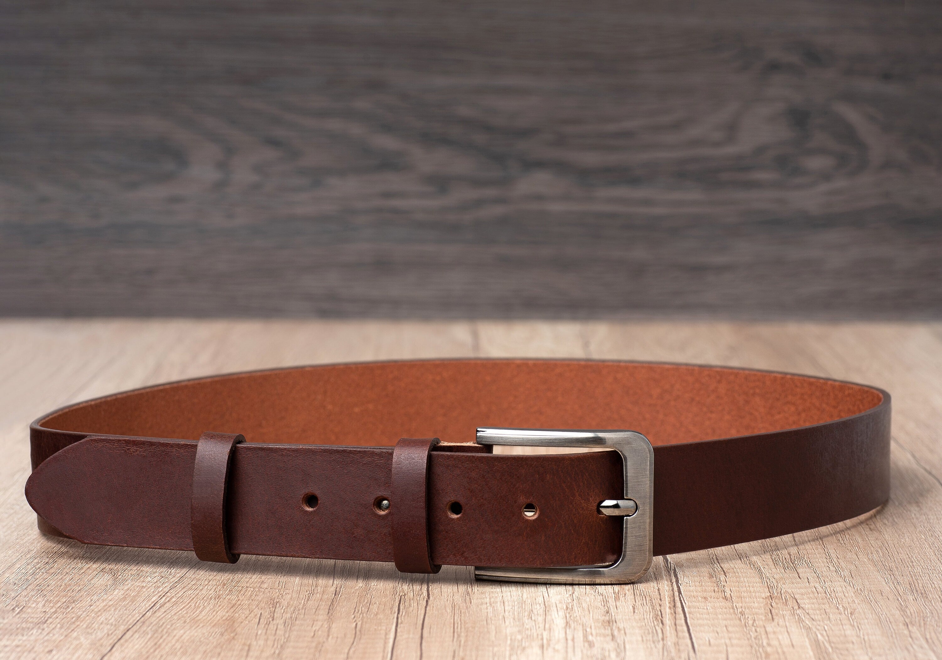Handmade Full Grain Leather Belt – Men’s Casual Accessory