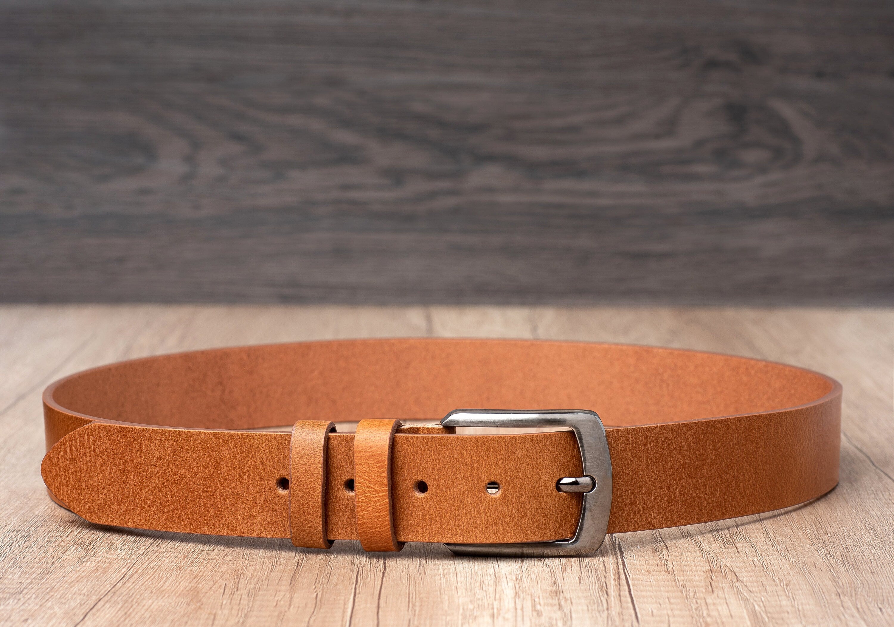 Handmade Full Grain Leather Belt – Men’s Casual Accessory