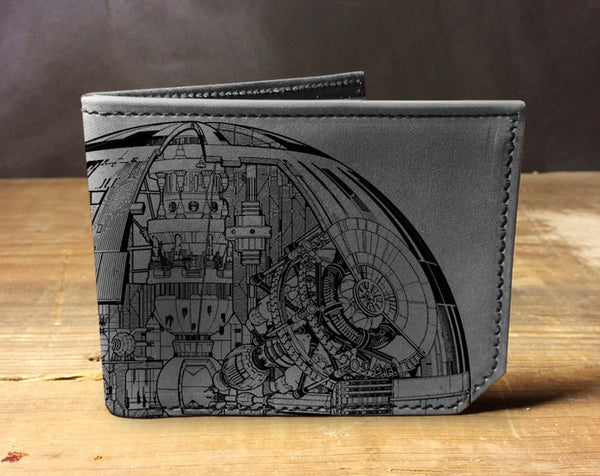 Death Star - Handmade Leather Bifold Wallet