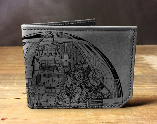 Death Star - Handmade Leather Bifold Wallet