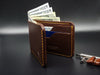 Handmade Full Grain Leather Wallet, Personalized Anniversary & Christmas Gift for Him, Engraved Custom Wallets for Men, Boyfriend, Groomsmen