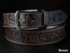 Personalized Leather Belt, Wildlife Leather Wildlife Scene Belt, Anniversary Gift for Him Grooms, Father gift, Gift for Dad