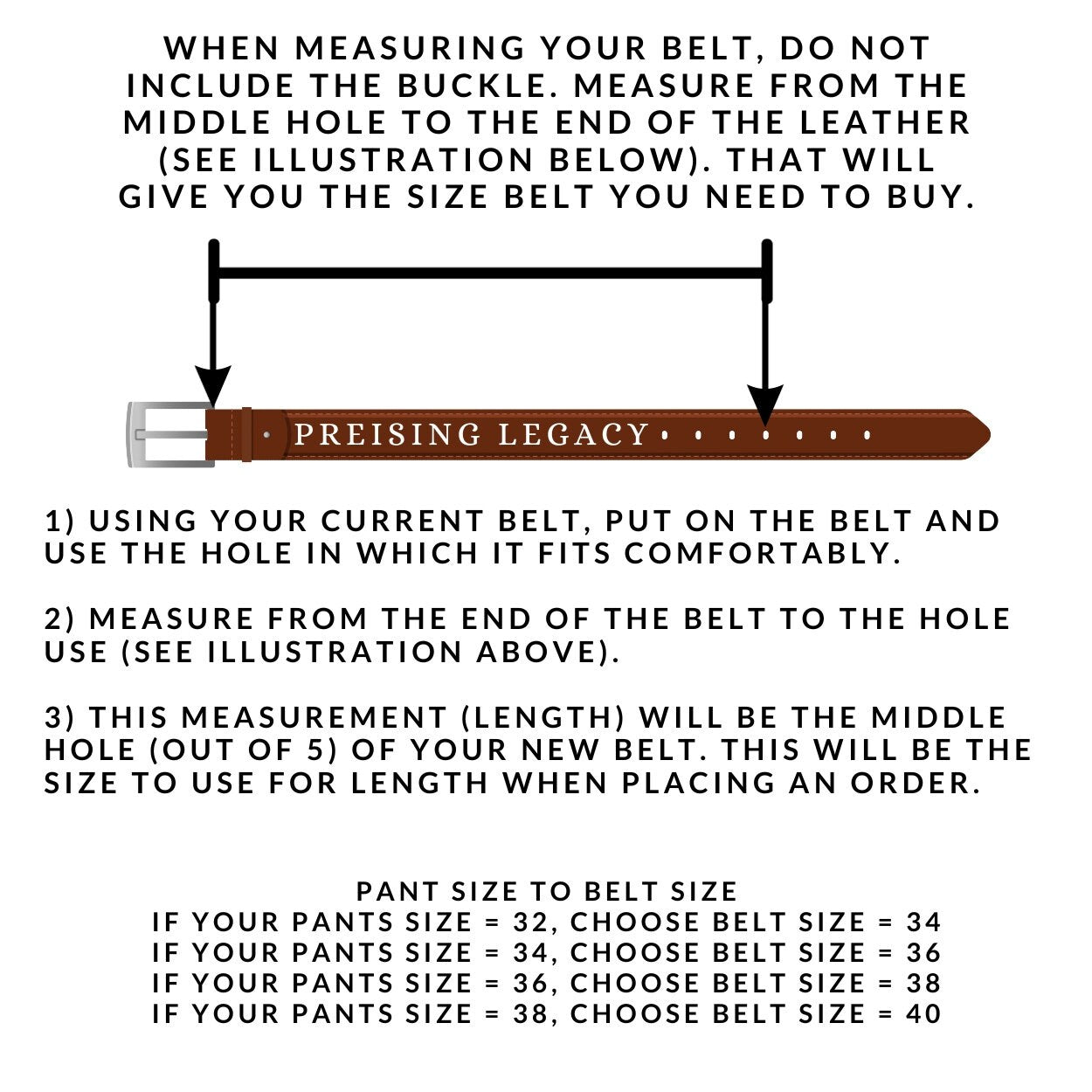 Handmade 1” Full Grain Leather Belt: Brown or Black Men’s Belt, USA Made