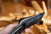 Smallest wallet, Black Alligator Wallet for Men - Minimalist Slim Design
